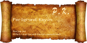 Perlgrund Kevin névjegykártya